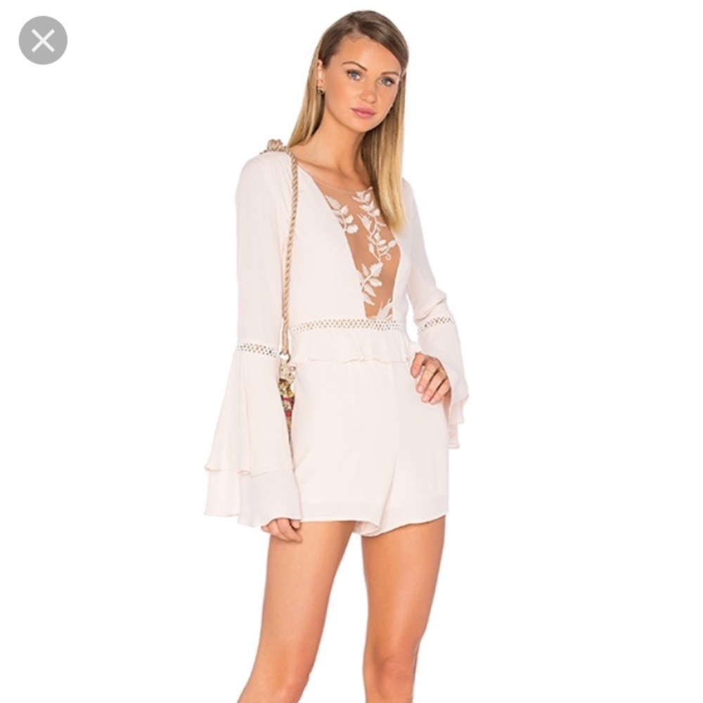 NWT pink flutter sleeve romper